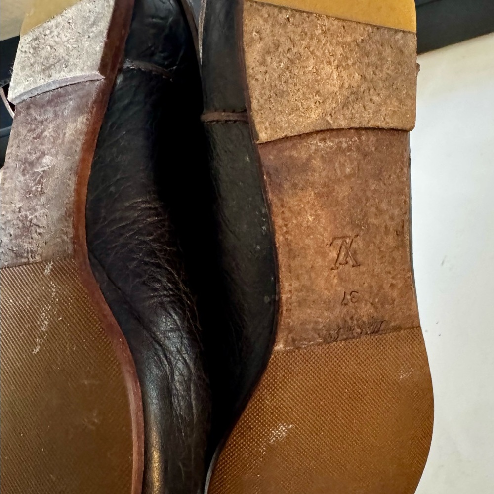 Louis Vuitton Navy Blue and Brown Ankle Boots - Picture 5 of 5